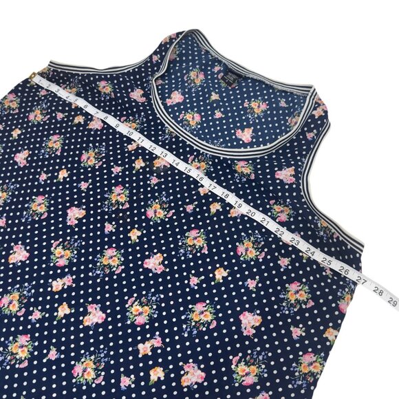 Torrid Womens Sleeveless Polka Dot & Floral Tank Top Size 3 - Picture 5 of 10